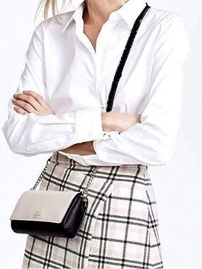 kate spade Blush and Black Saffiano Leather Crossbody Bag